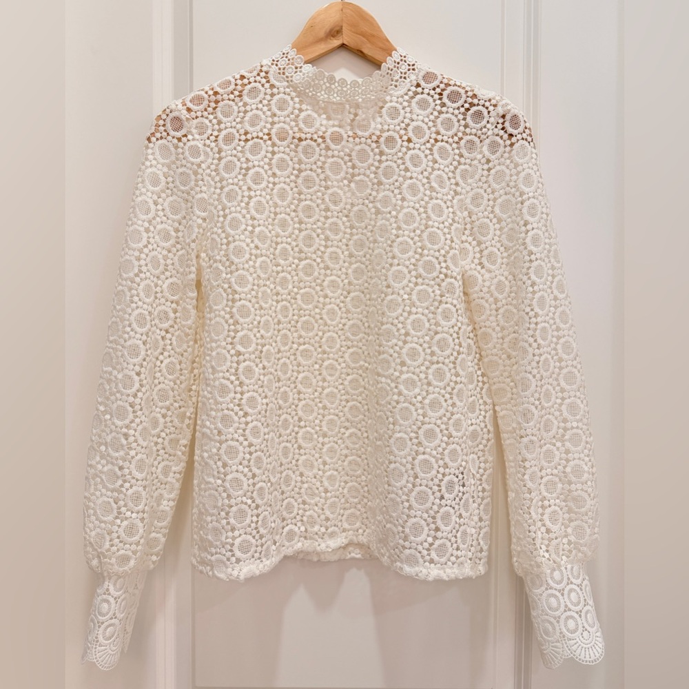 H&M Cream Lace Blouse